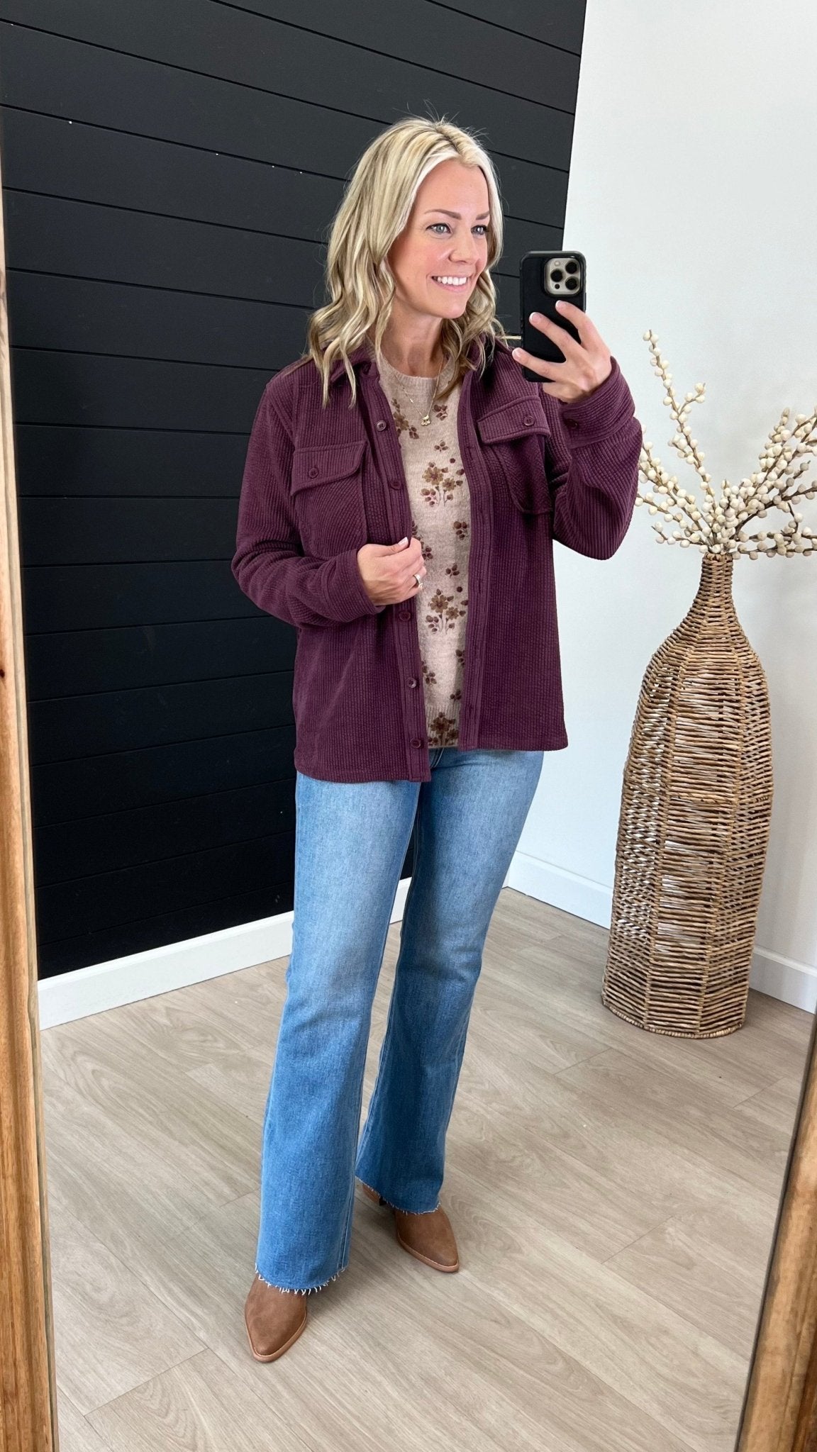 Soft Corduroy Shacket - 2 Colors! - The Nines