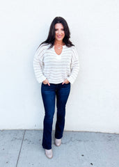 Timeless Striped Knit Pullover - 2 colors!