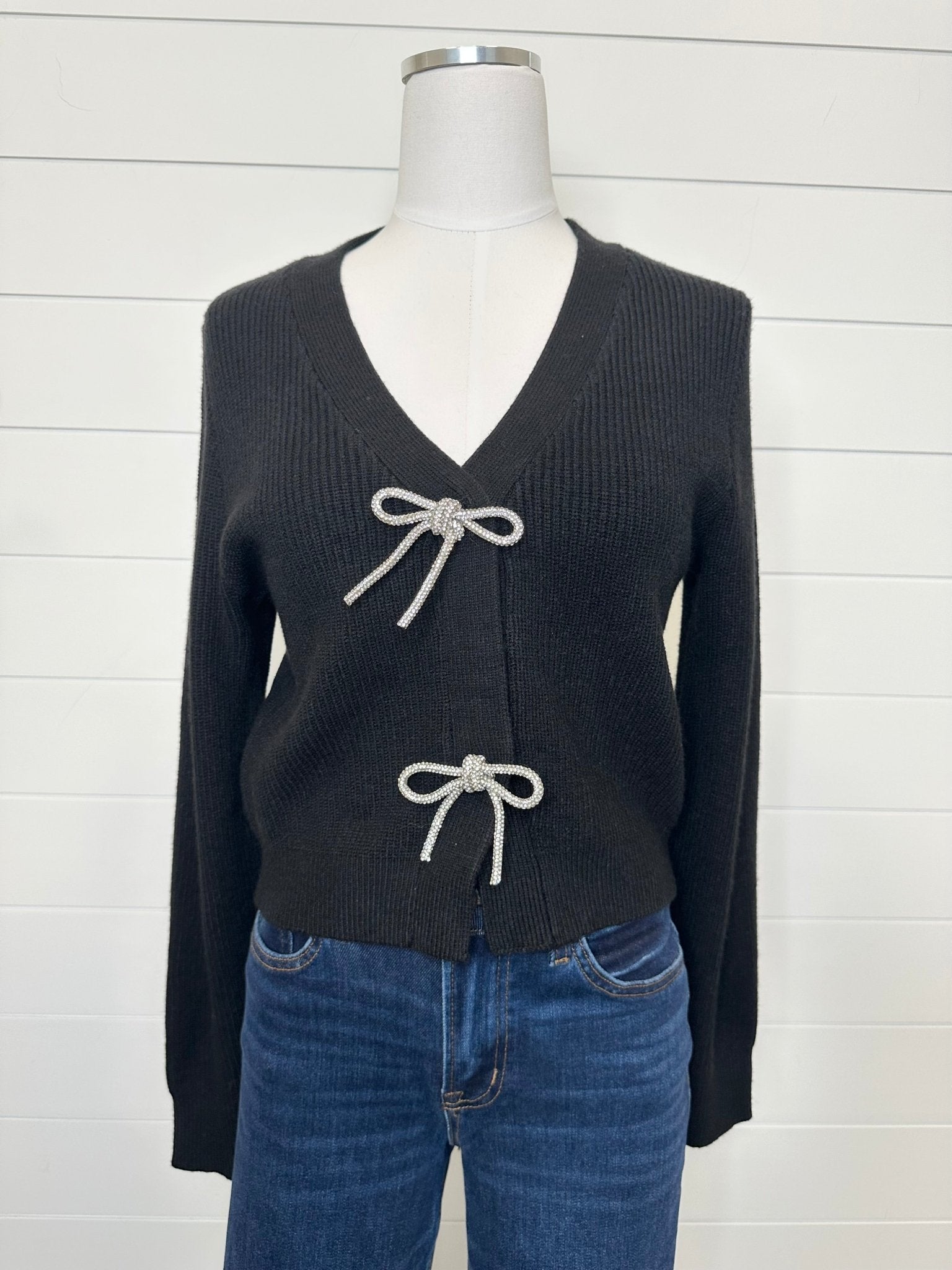 Jewel Bow Cardigan - FINAL SALE! - The Nines
