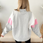Colorblock Half Zip Sweatshirt - The Nines