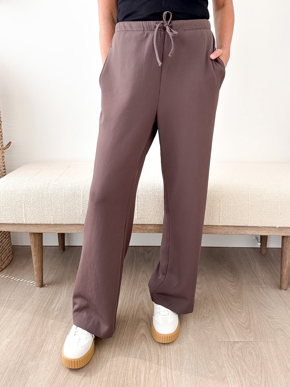 Jacquard Ribbed Pants - The Nines