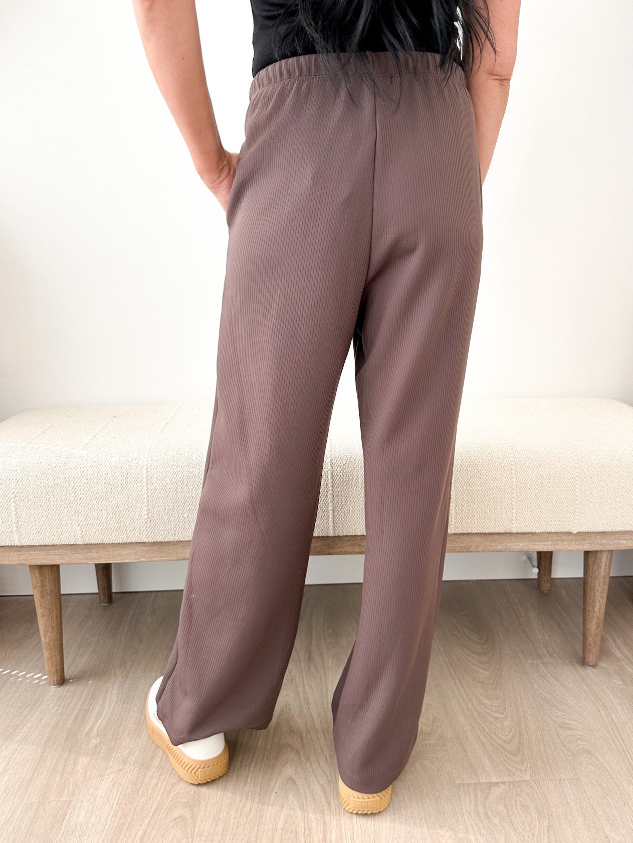 Jacquard Ribbed Pants - The Nines