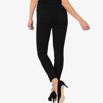 KUT Donna Black High Rise Fab Ab Ankle Skinny Raw Hem Jeans - FINAL SALE! - The Nines