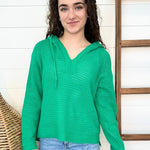 Crochet Open Knit Hoodie - 2 Colors! - The Nines