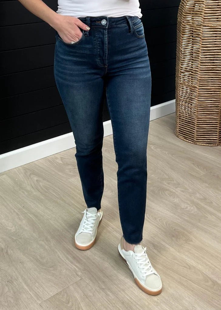 Kut Charlize Dark High Rise Cigarette Leg Jeans - FINAL SALE! - The Nines