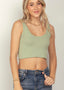 Stretch Chevron Knit Cropped Camis - 3 Colors!