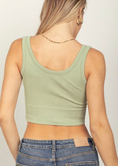 Stretch Chevron Knit Cropped Camis - 3 Colors!