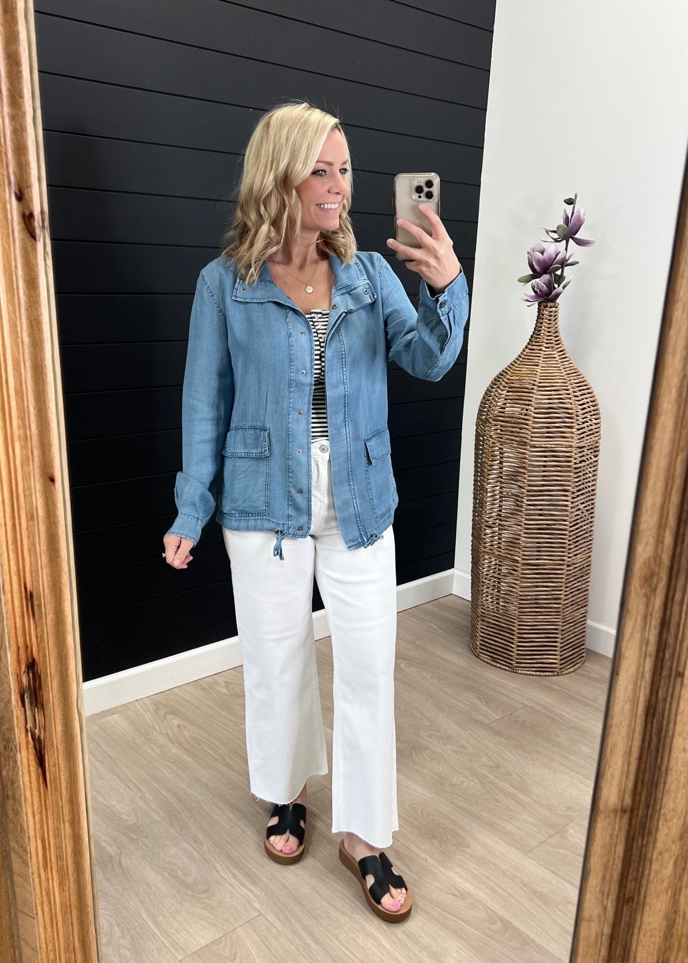 Sunshine State Of Mind Tencel Jacket - Medium Wash - FINAL SALE! - The Nines