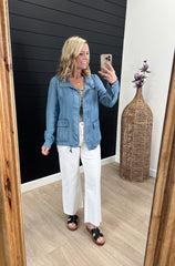 Sunshine State Of Mind Tencel Jacket - Medium Wash