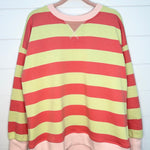 Strawberry Lemonade Striped Sweatshirt - The Nines