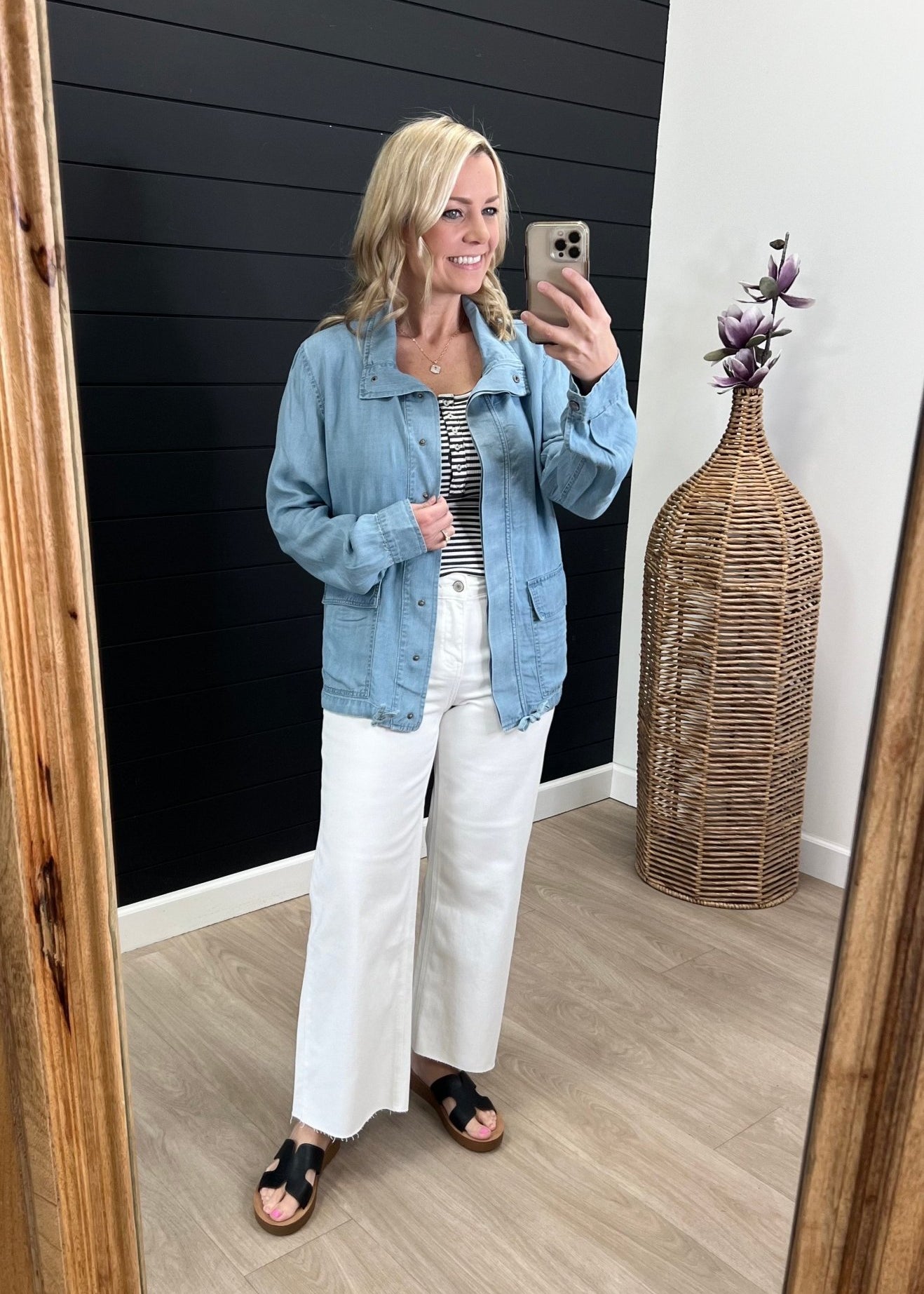 Sunshine State Of Mind Tencel Jacket - Light Wash - FINAL SALE! - The Nines