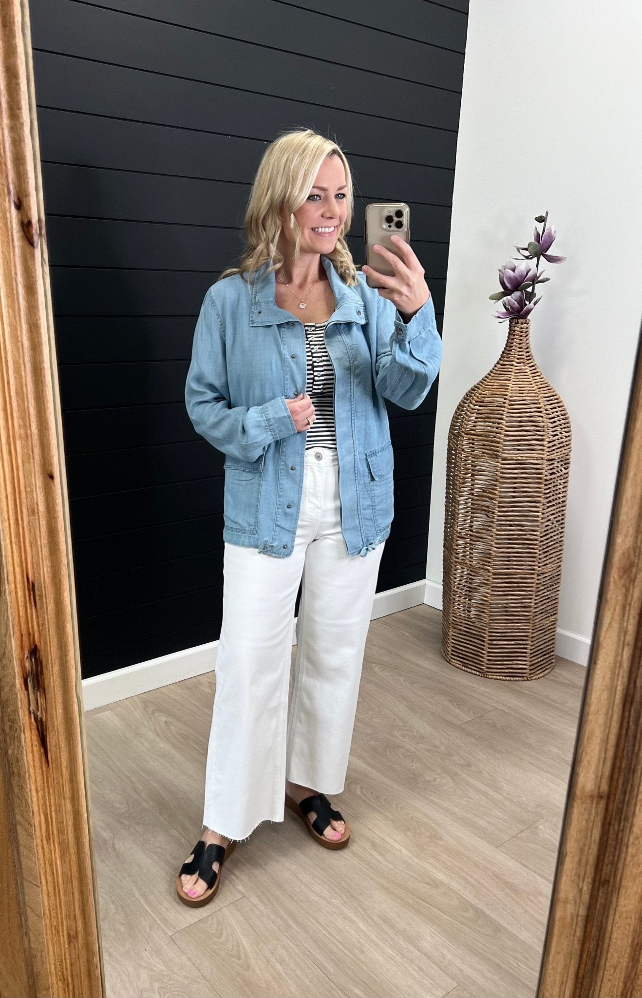 Sunshine State Of Mind Tencel Jacket - Light Wash - FINAL SALE! - The Nines