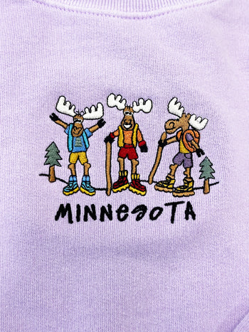 Youth Minnesota Embroidered Sweatshirts - 2 Colors!