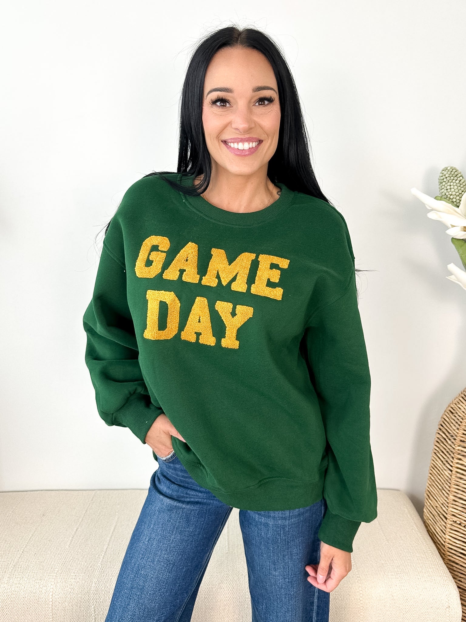 "Game Day" Embroidered Crew - The Nines