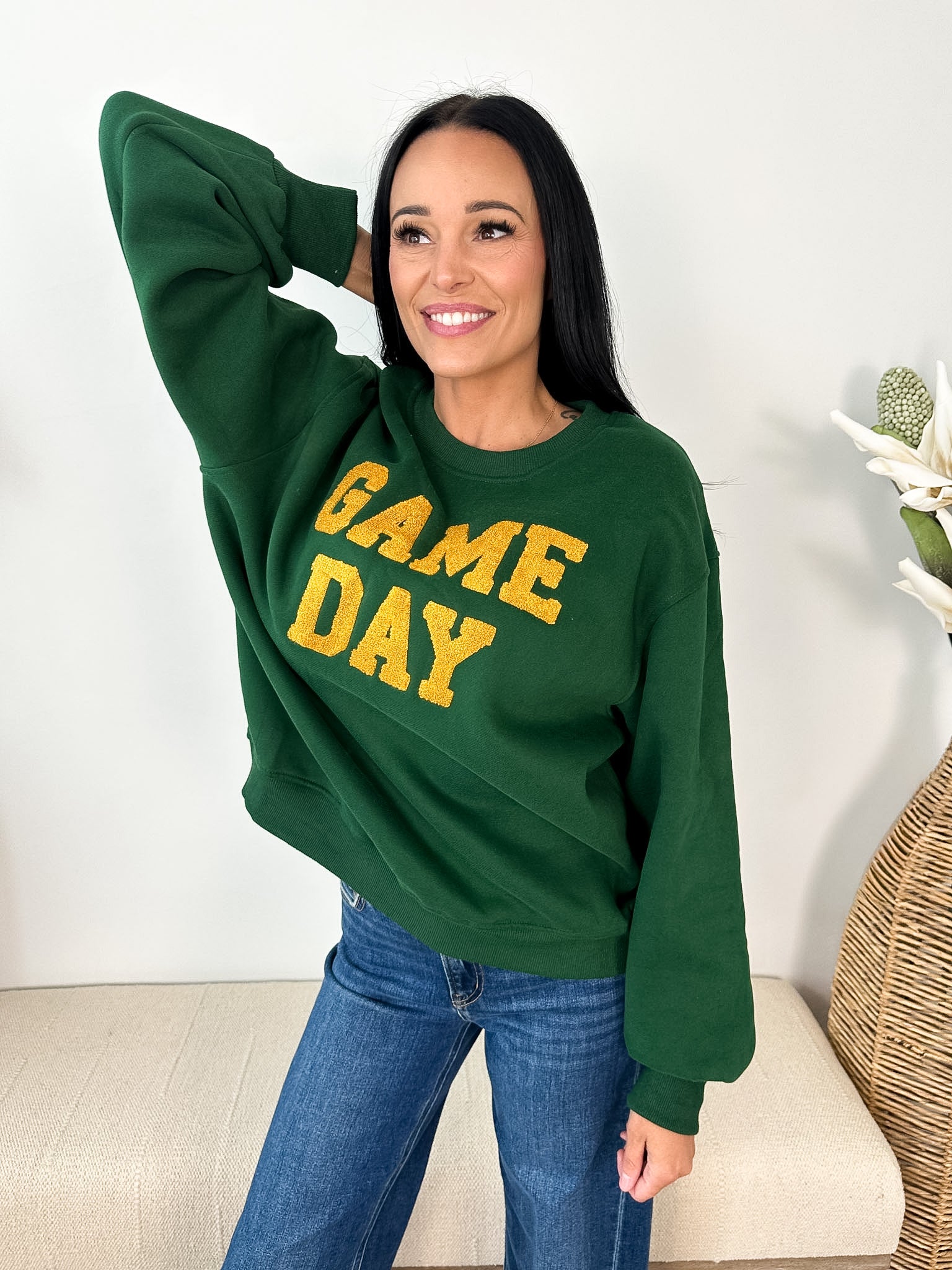 "Game Day" Embroidered Crew - The Nines