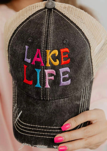 Lake Life Multicolor Black Hat
