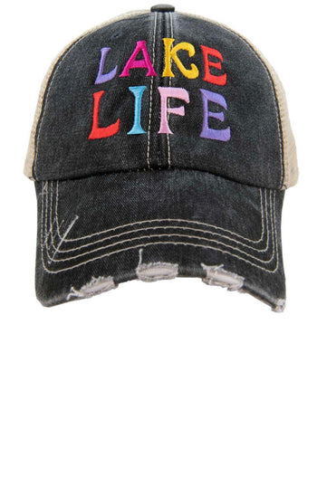 Lake Life Multicolor Black Hat