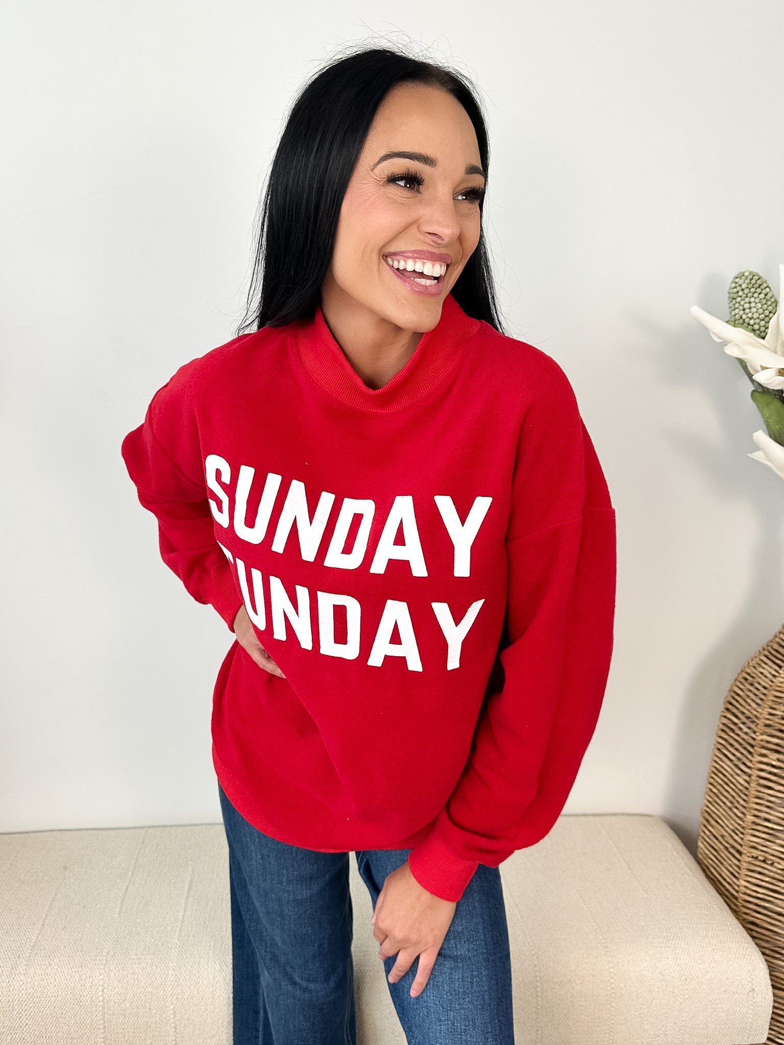 Game Day & Sunday Funday Reversible Mock Neck - 2 colors! - The Nines