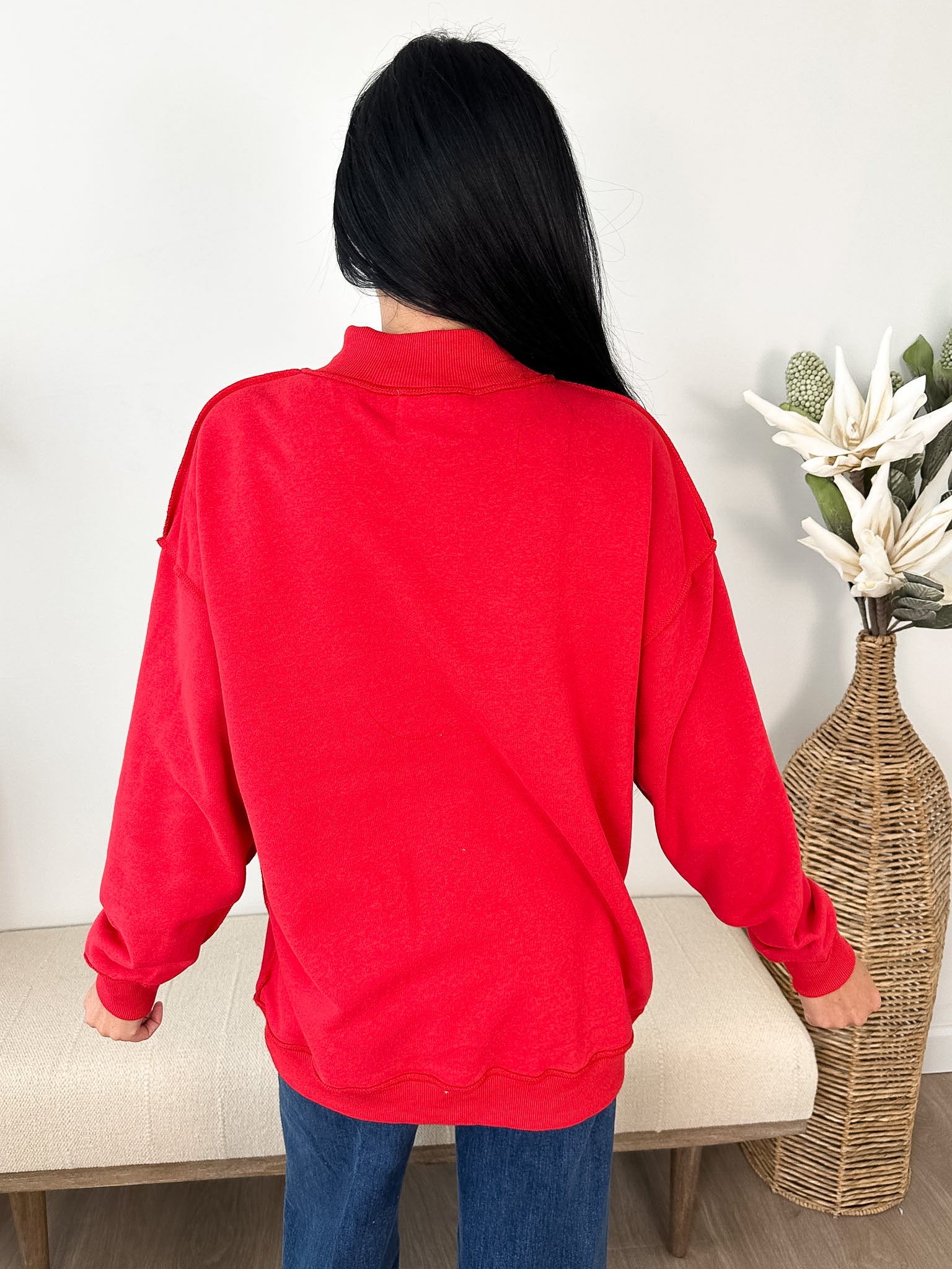 Game Day & Sunday Funday Reversible Mock Neck - 2 colors! - The Nines