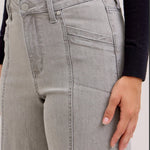 Judy Blue Gray Retro Wide Jean - The Nines