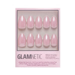 Glamnetic Short Almond Pink Chrome Nails - The Nines