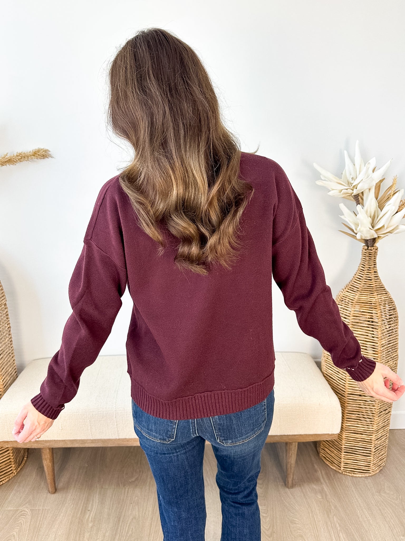 Simply Stitched Sweater - 3 colors! - The Nines