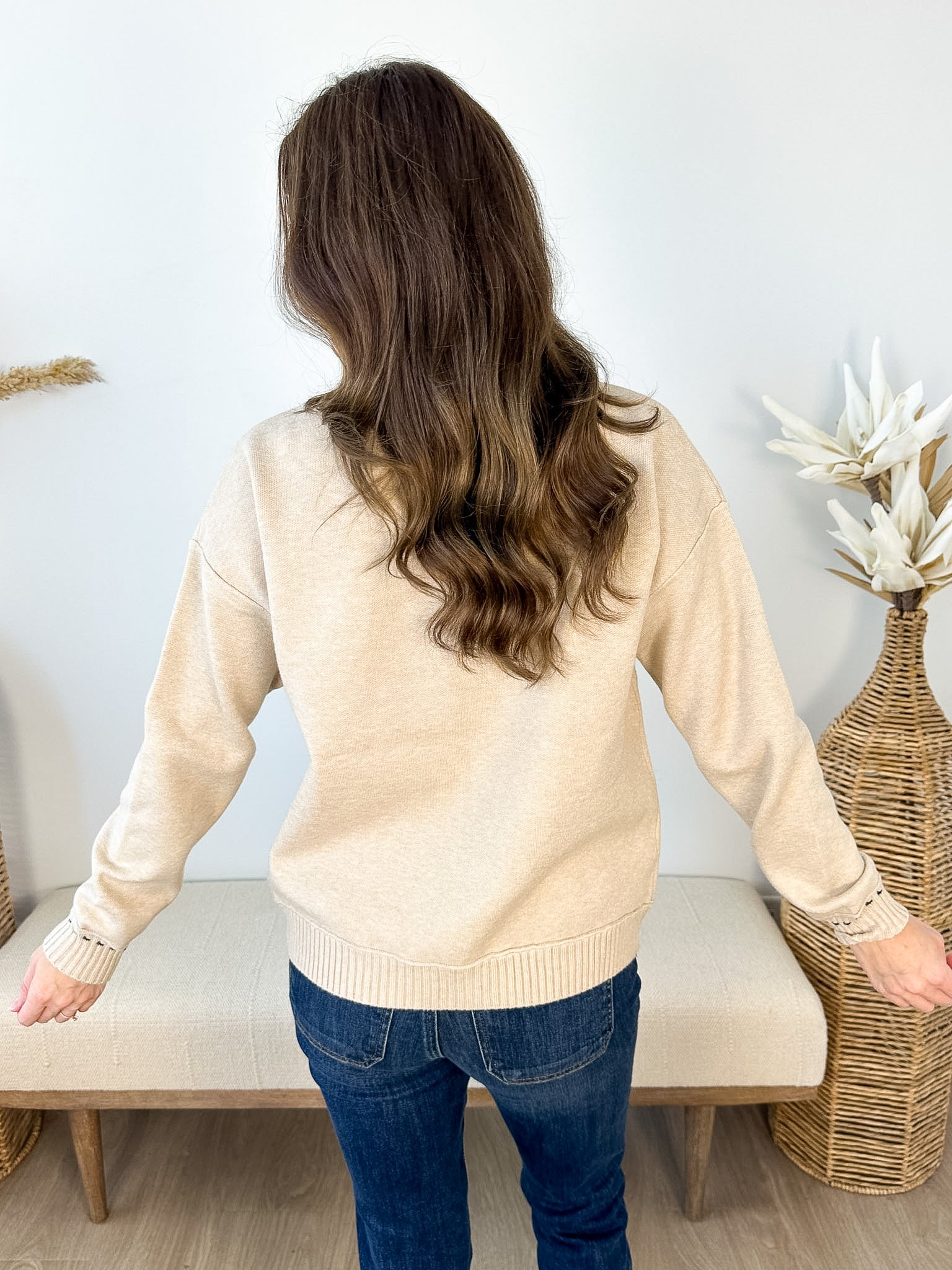 Simply Stitched Sweater - 3 colors! - The Nines