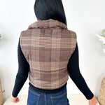 Plaid Puffer Vest - The Nines