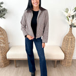 Natalia Twill Plaid Jacket - The Nines
