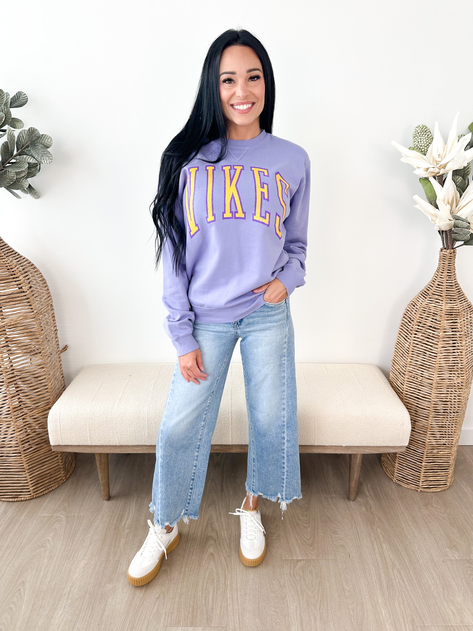 "Vikes" Premium Amethyst Crewneck - The Nines
