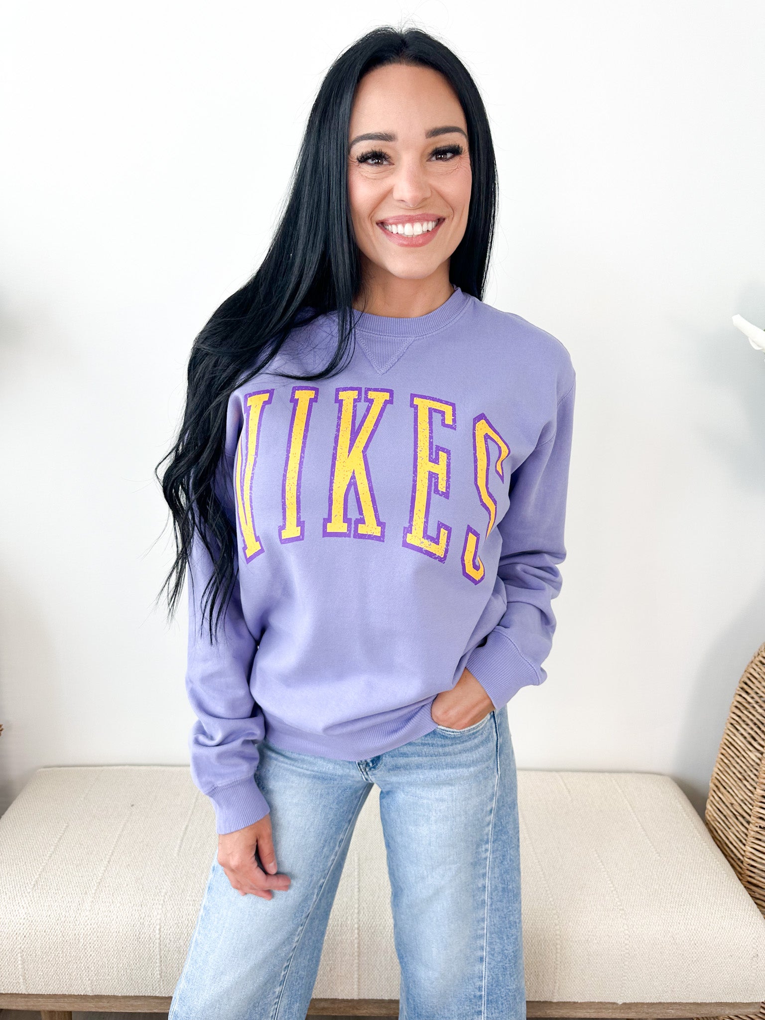 Vikes Premium Amethyst Crewneck