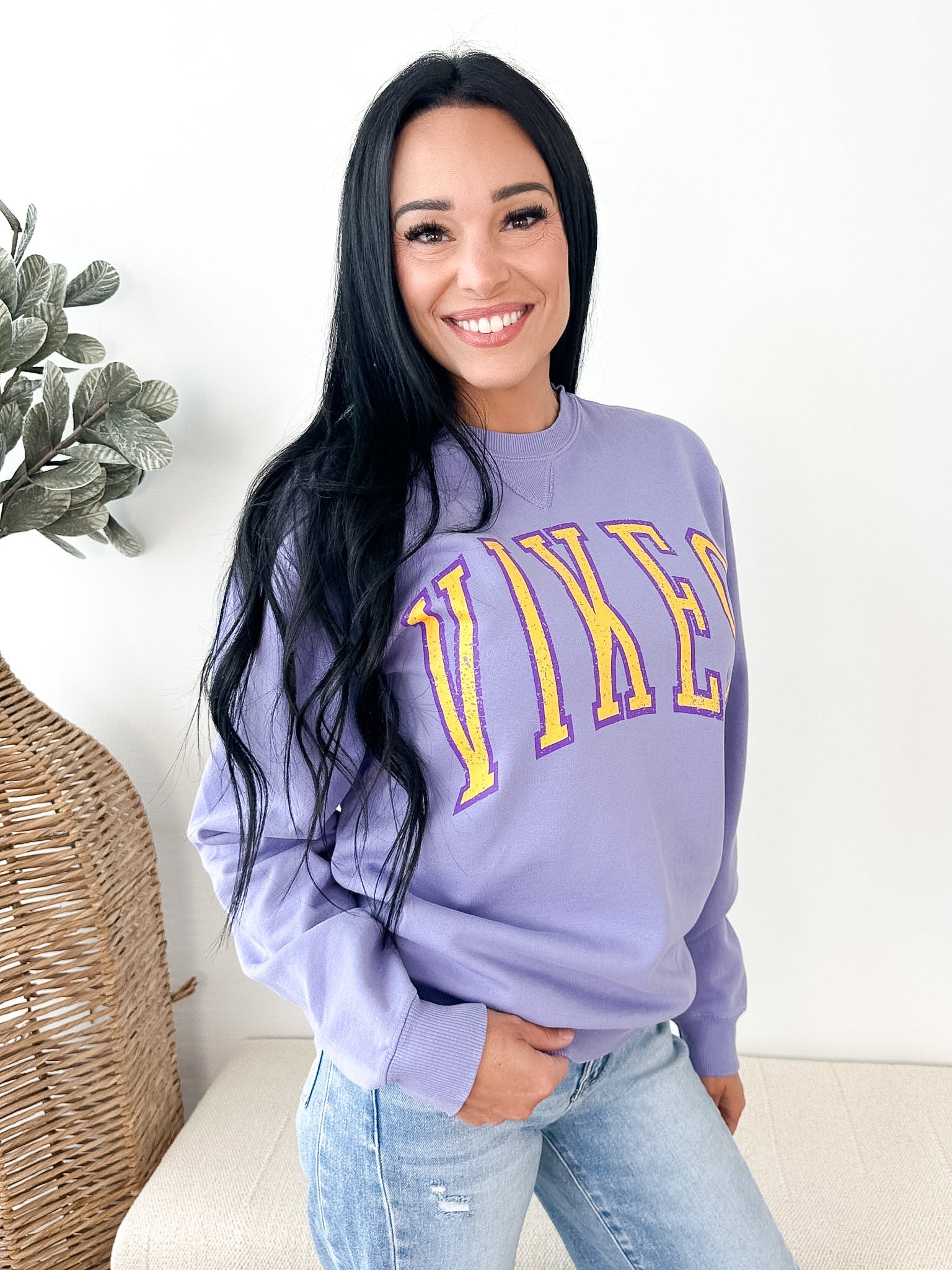 "Vikes" Premium Amethyst Crewneck - The Nines