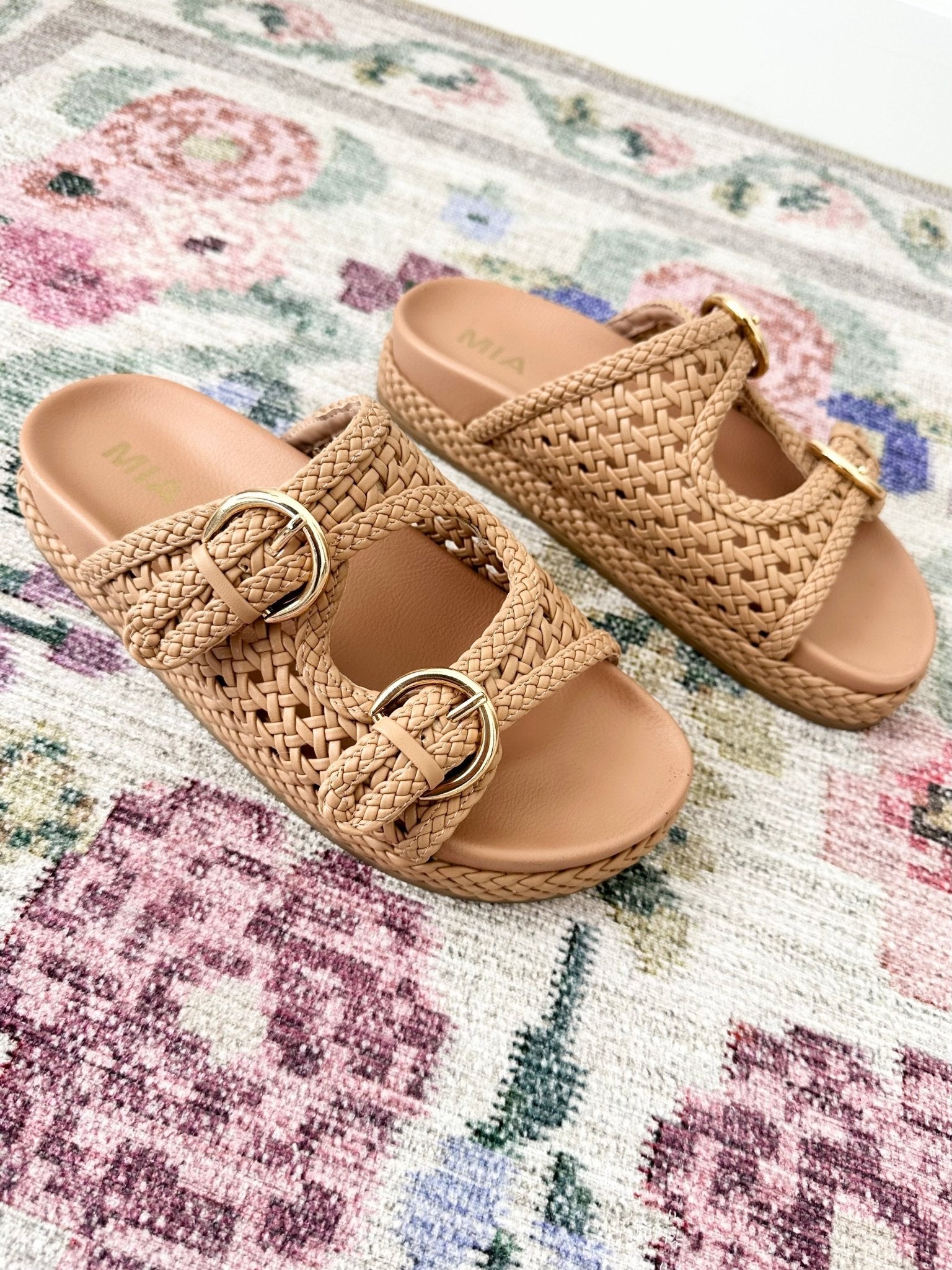 Mia Trendy Woven Sandal - The Nines