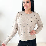 Polka Dot Crewneck Sweater - The Nines