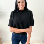Short Sleeve Relaxed Sweater - The Nines