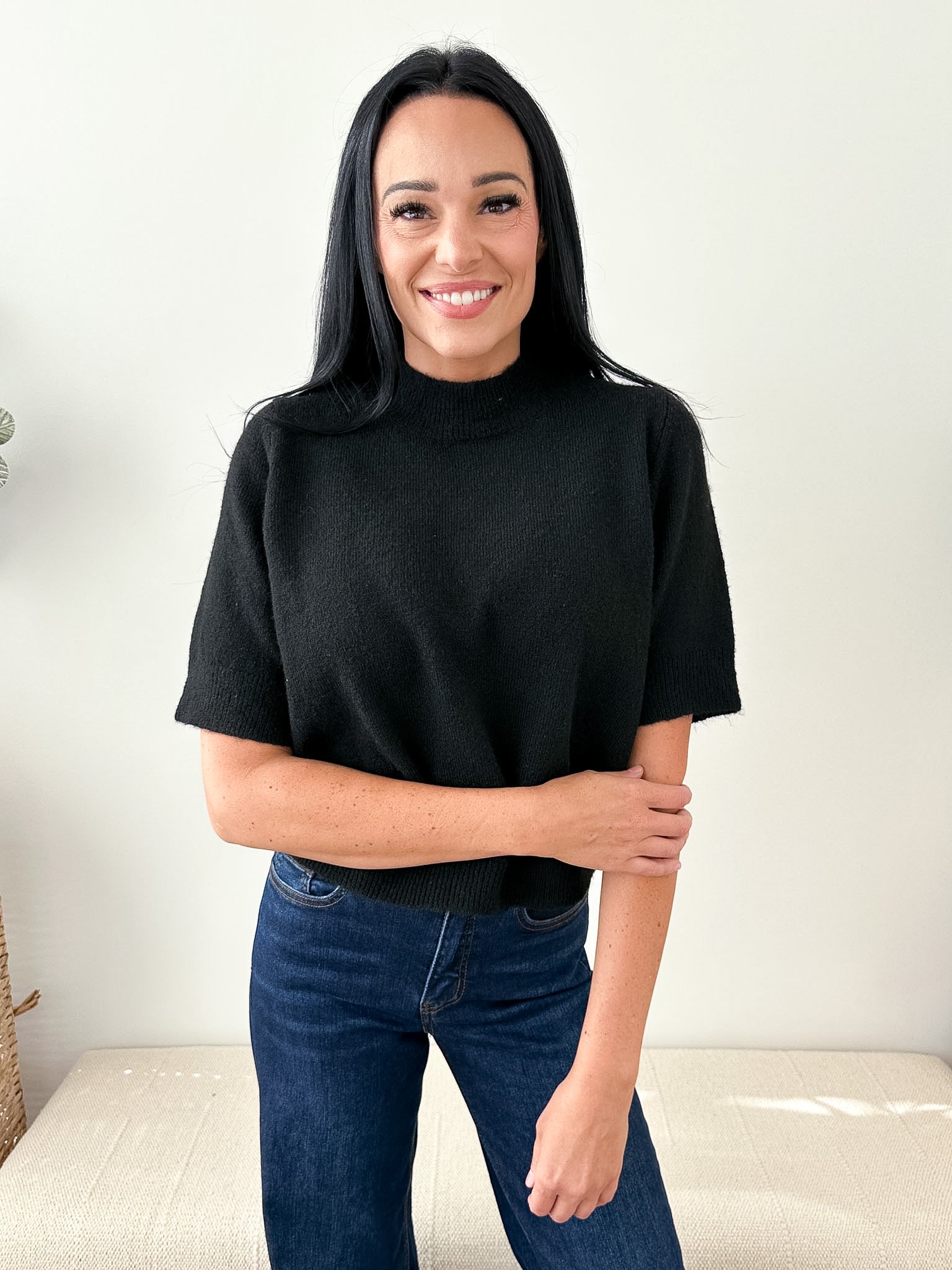 Short Sleeve Relaxed Sweater