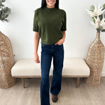 Short Sleeve Relaxed Sweater - The Nines