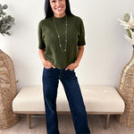 Short Sleeve Relaxed Sweater - The Nines