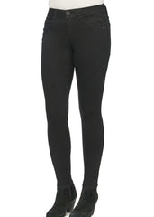 Democracy Mid Rise Black Stretch Ab Solution Booty Lift Jeggings
