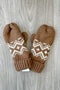 Camel Printed Mittens