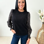 Printed Sleeve Top - The Nines