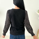 Printed Sleeve Top - The Nines