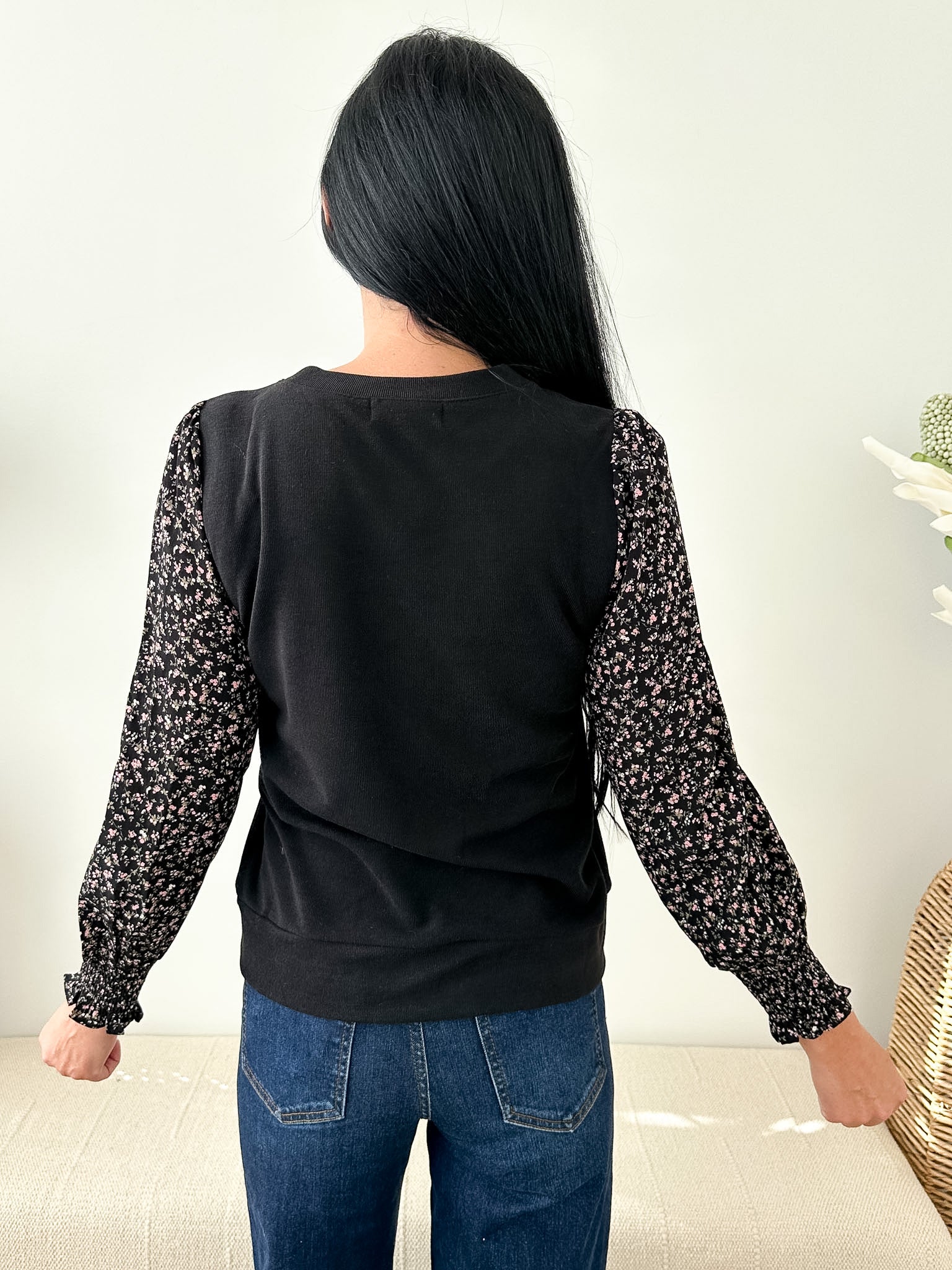 Printed Sleeve Top - The Nines