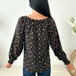 Button Front Floral Blouse - The Nines