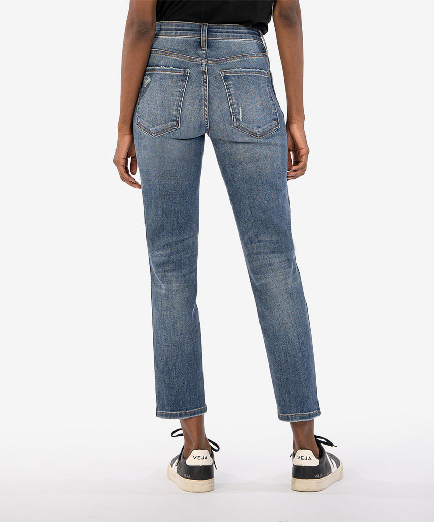 Rachael High Rise Fab Ab Fire Wash Ankle Mom Jeans