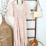 Mauve Flutter Sleeve Maxi Dress - The Nines