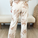 Floral Toile Wide Leg Pants - The Nines