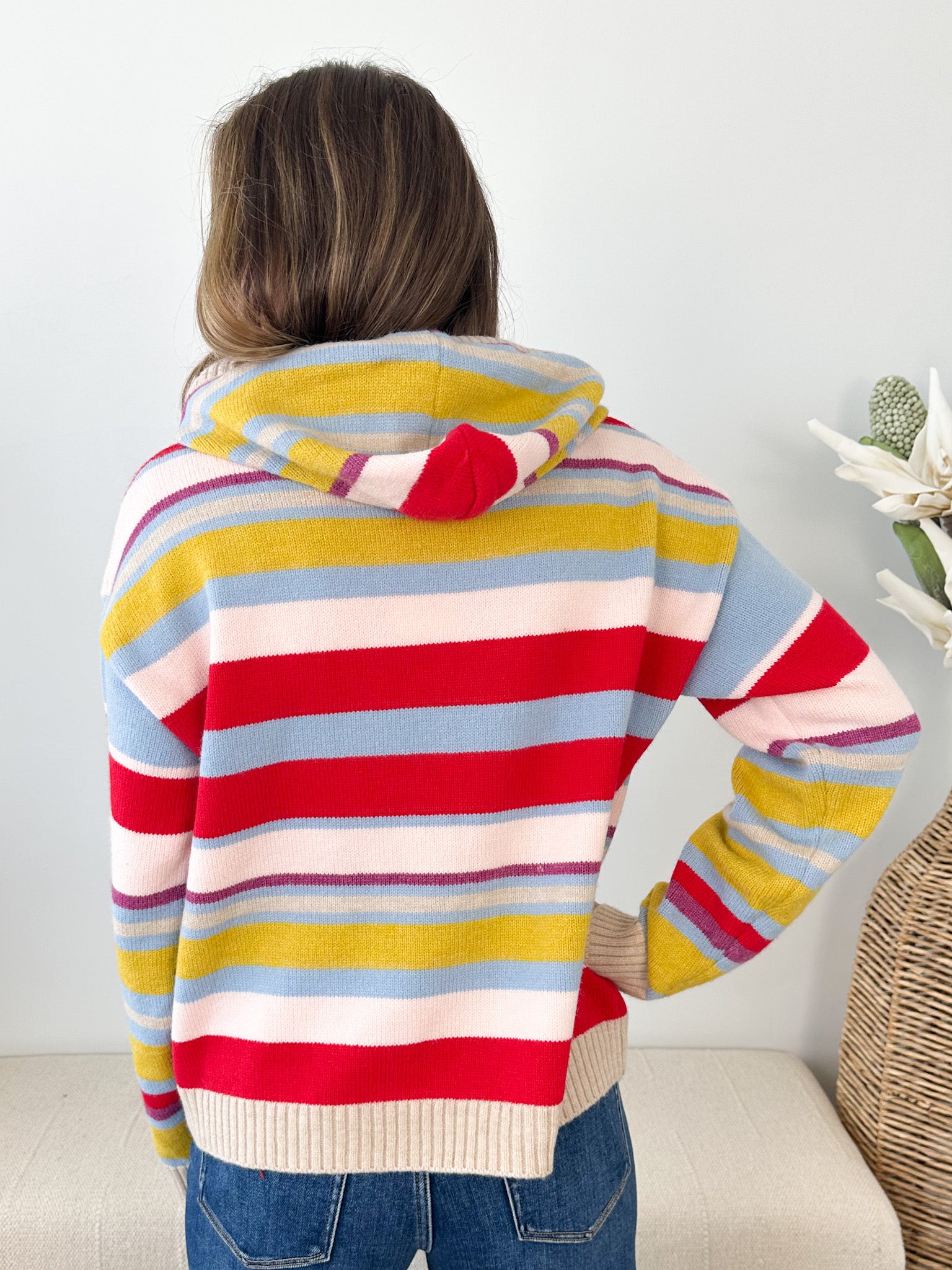 Multi Stripe Sweater Hoodie - The Nines