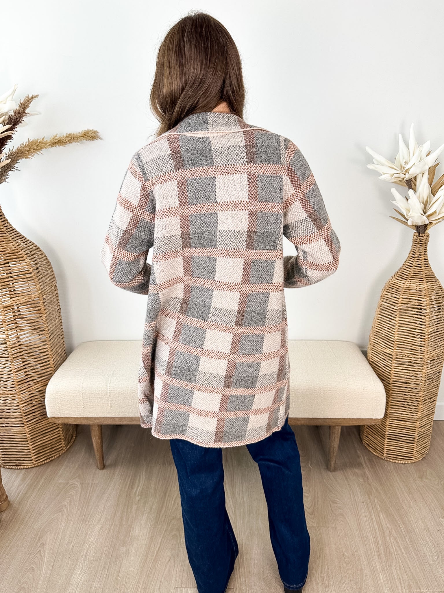 Autumn Days Plaid Coatigan - The Nines