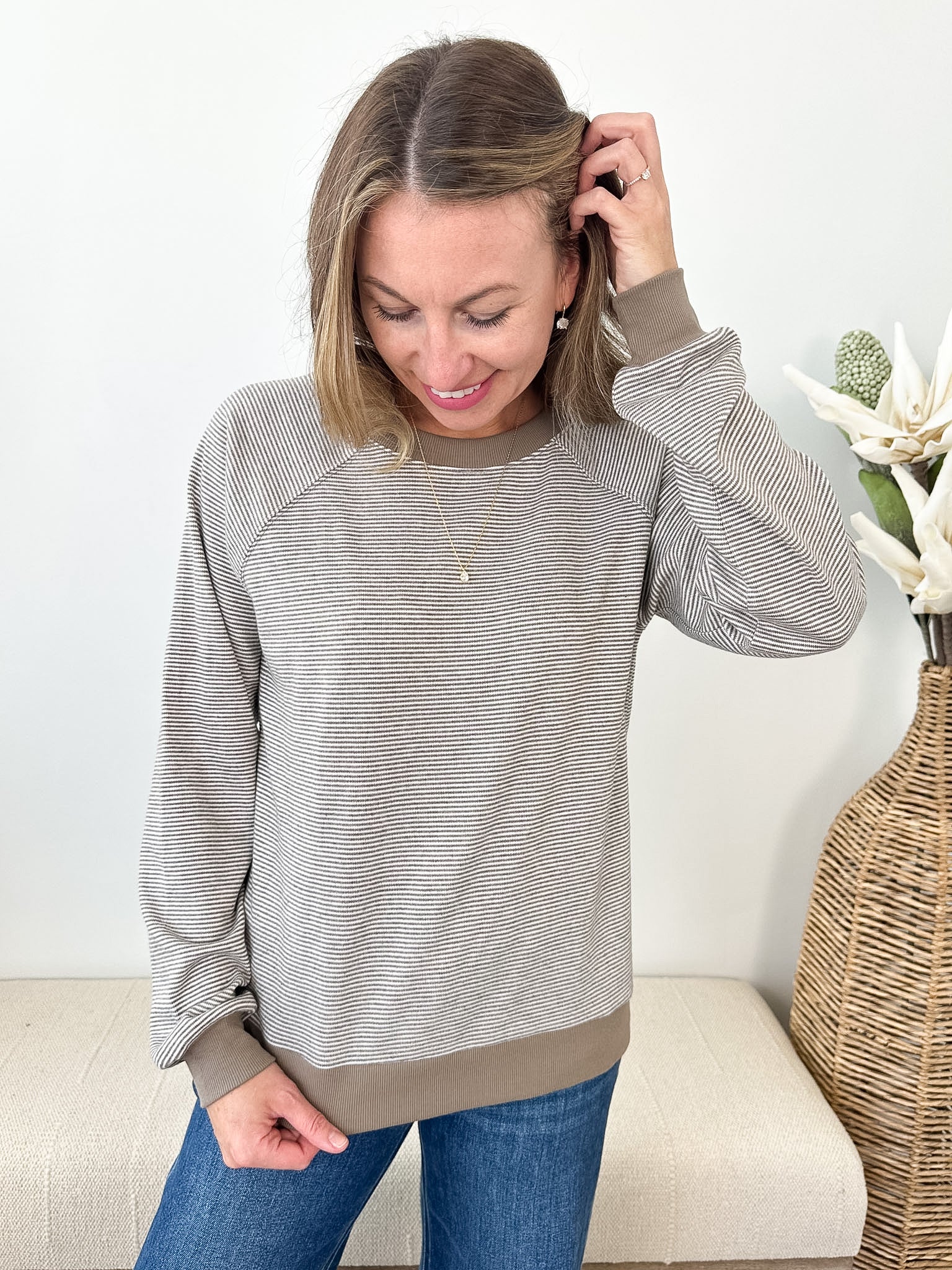 Striped Crew Sweater - 3 colors!